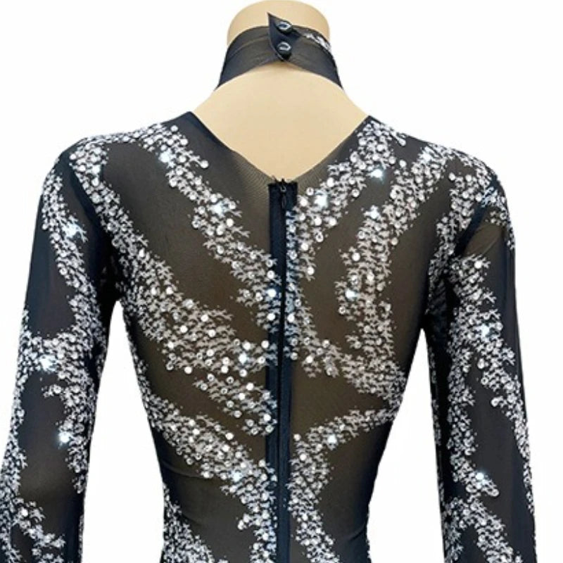 Costume Nightclub Bar Perspective Slim Fit Dress Performance Model Walk Show Banquet Party Dress Vestido De Fiesta De Graduación